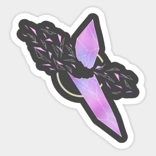 Geometric Crystal Shards Sticker